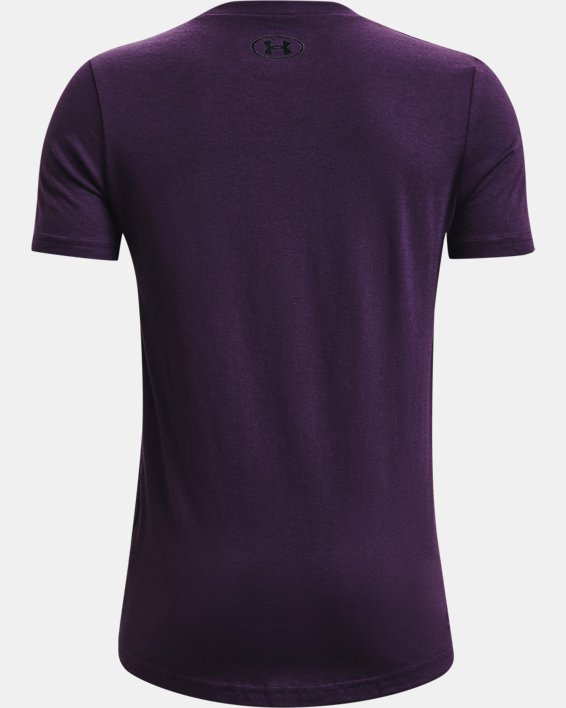 Boys' UA Basketball Short Sleeve T-Shirt, Purple, pdpMainDesktop image number 1